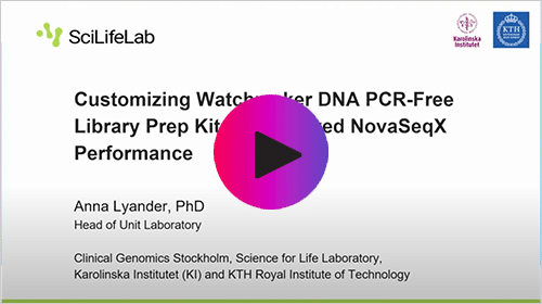 Watch the ESHG 2024 presentation: Customizing Watchmaker DNA PCR-free Library Prep Kit for Improved NovaSeq X Performance